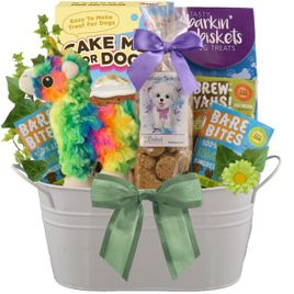 Bow Wow Party Dog Gift Basket-UPDATED