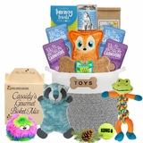 Holiday Classic Dog Toy Bin and Treats