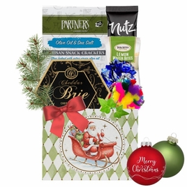 Holiday Smiles and Purrs Cat & Owner Gift Basket