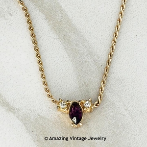 BIRTHSTONE Necklace - February Amethyst