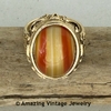 Caramel Colored Striped Ring - Canada
