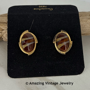 CARAMELTONE Earrings on Original Card