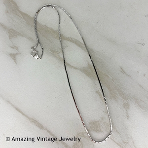 COBRA Chain Necklace - Silver 18" in Box