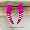 COLOR TOUCH Pierced Earrings - Fuchsia