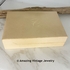 Cream Earring Storage Box