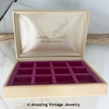 Cream Earring Storage Box