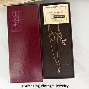 DIAMOND BUTTERCUP Gold Filled Necklace