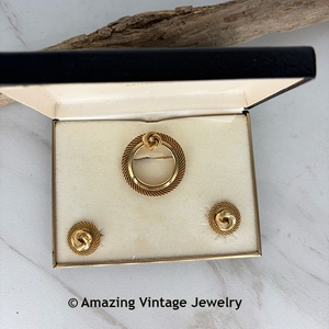 DIAMOND CLASSIC SET - Pin & Earrings