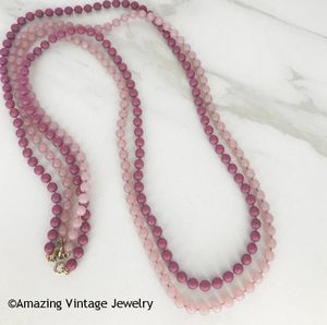 FASHION FROST Necklace - Pink on Original card