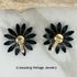 FASHION PETALS Earrings - Black