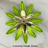FASHION PETALS Pin - Green FASHION PETALS Pin - Green