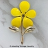 FLOWER FLATTERY Pin - Yellow