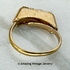 Goldtone Canada Ring with Rhinestones