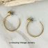Goldtone Convertible Hoop Earrings