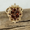 Goldtone Ring with Topaz Stones - Canada