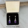 HELIOTROPE Earrings in Original Box