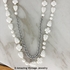 HOLIDAY GARDEN Necklace - White/Silvertone