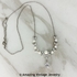 JCM Pearl and CZ Bridal Necklace