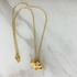 LINO Goldtone Cat Pendant Necklace