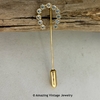 Rhinestone Horseshoe Stickpin