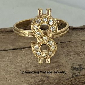 Sarah Coventry Dollar Sign Ring