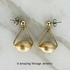 SATIN-GLO Earrings - Goldtone
