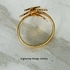 SERENITY CROSS Ring - Goldtone