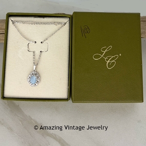 SILVERY MOONSTONE Necklace in the Box