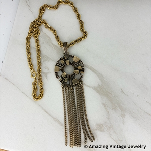 SPANISH MOSS Necklace - Goldtone