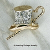 Top Hat Pin - Goldtone Top Hat Pin - Goldtone