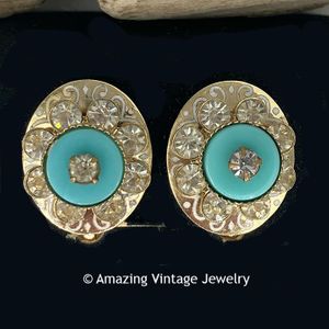 TURQUOISE IN CRYSTAL Earrings