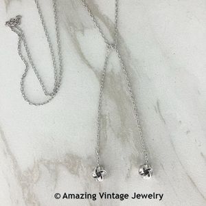 TWISTED KNOT LARIAT Necklace