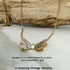 TWO-TONE BUTTERFLY Necklace TWO-TONE BUTTERFLY Necklace