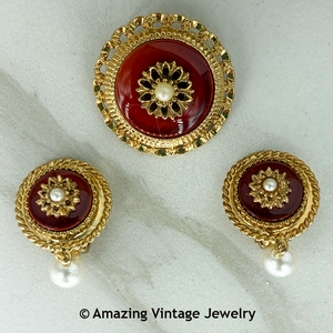 WESTMINSTER Pin & Earrings Set