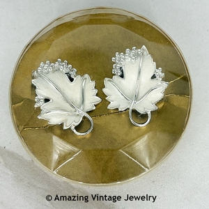 WHISPERING LEAVES Earrings in Original Box
