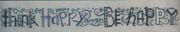 Think Happy Be Happy Row by M. Worley & E. Newlin