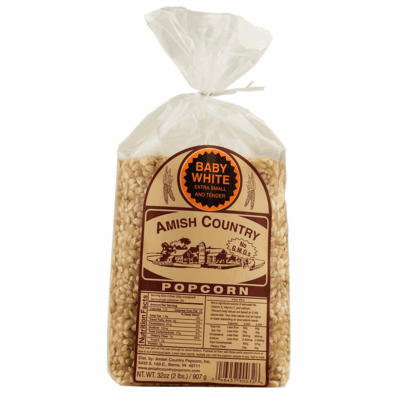 Amish Country Popcorn, Baby White, 2 Pound Bag
