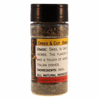 Basil Leaves, Cut & Sifted, in a Spice Jar (0.71 oz.)