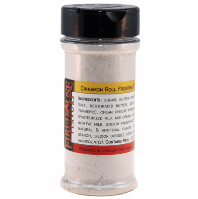 Cinnamon Roll Frosting Flavored Powder in a Large Spice Jar (4.23 oz.)