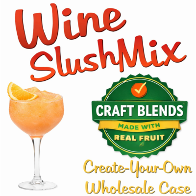 Create-Your-Own Custom Wine Slush Mix (with Real Fruit Juice) Case of 24 Packages