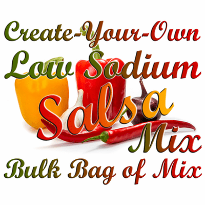 Create-Your-Own Low Sodium Salsa Mix, 5 Pound Bulk Bag