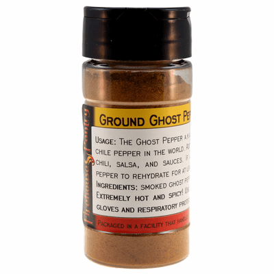 Ghost Pepper Powder (Ground Chili Pepper) in a Spice Jar (1.76 oz.)
