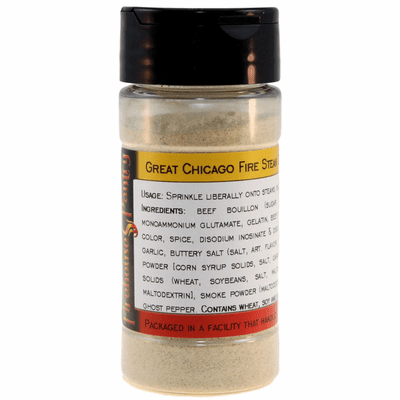 Great Chicago Fire Steak, Burger & Chop Dust (with Ghost Pepper) in a Spice Jar (2.82 oz.)