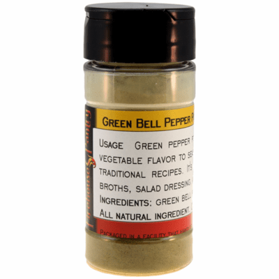 Green Bell Pepper Powder in a Spice Jar (1.94 oz.)