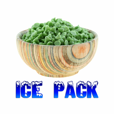 Mint Chocolate Chips, Green, Mini, 10 Pound Bulk Bag WITH ICE PACKS