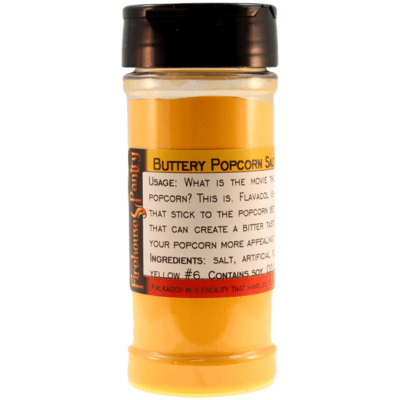 Movie Theaters' Secret Butter Flavored Popcorn Salt in a Large Spice Jar (7.58 oz.)