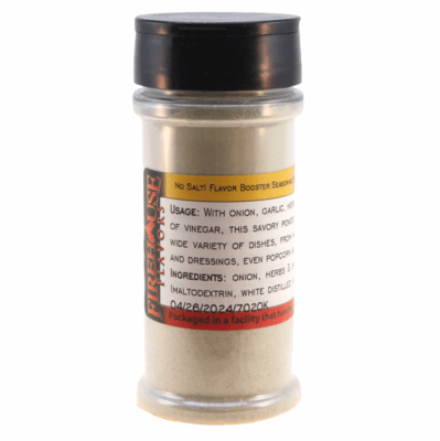 No Salt! Flavor Booster Seasoning, All Natural, in a Large Spice Jar (3.88 oz.)