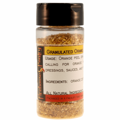 Orange Peel, Dried, Granulated (Orange Zest) in a Spice Jar (1.94 oz.)