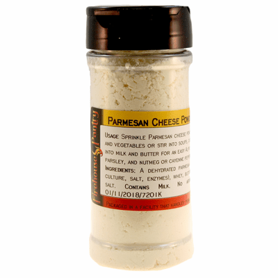 Parmesan Cheese Powder in a Large Spice Jar (3.53 oz.)