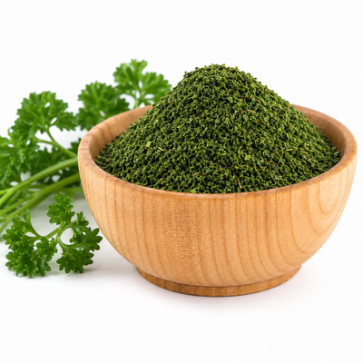 Parsley Leaves, Dried, Granulated, 33 Pound Bulk Case (Special Order)